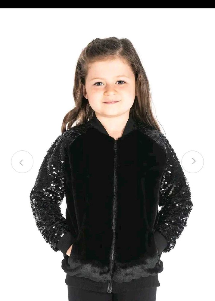 Cherry Crumble Sparkly Sequin Jacket for Girls