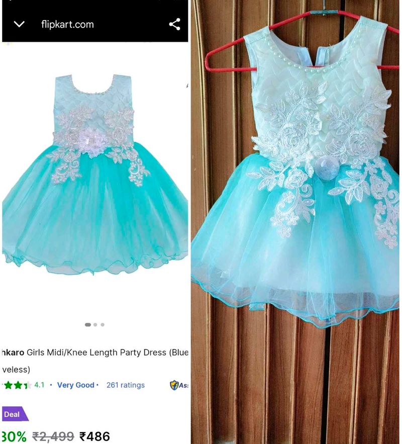 Very Cute And Beautiful Net Frock
