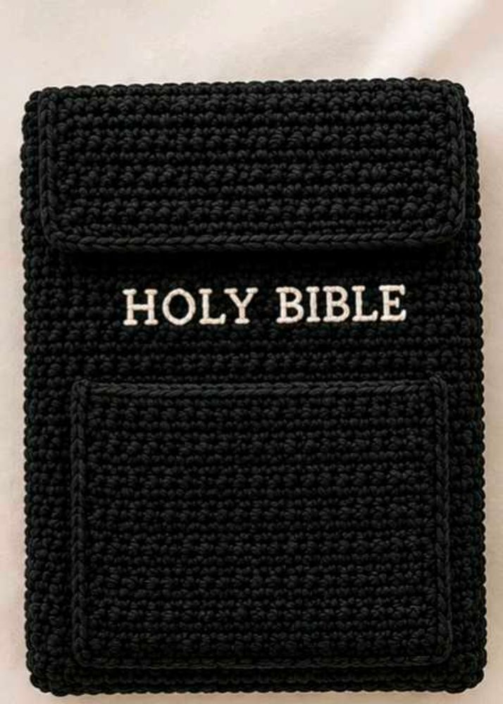 Handmade Crocheted Holy Bible Cover