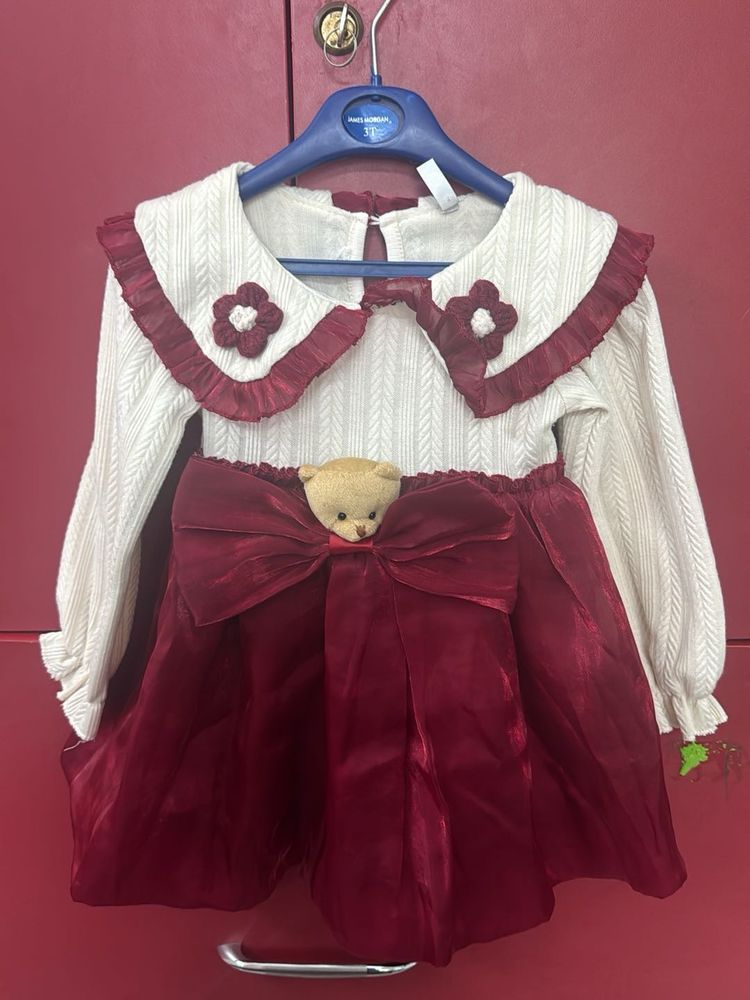 Cute Teddy Bear Dress for Girls
