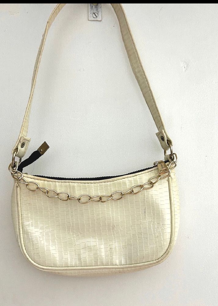Y2K Stylish White Hobo Bag