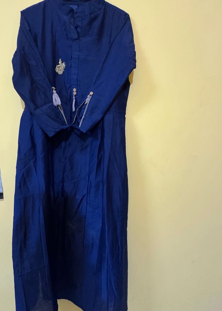 Elegant Navy Blue Kurta