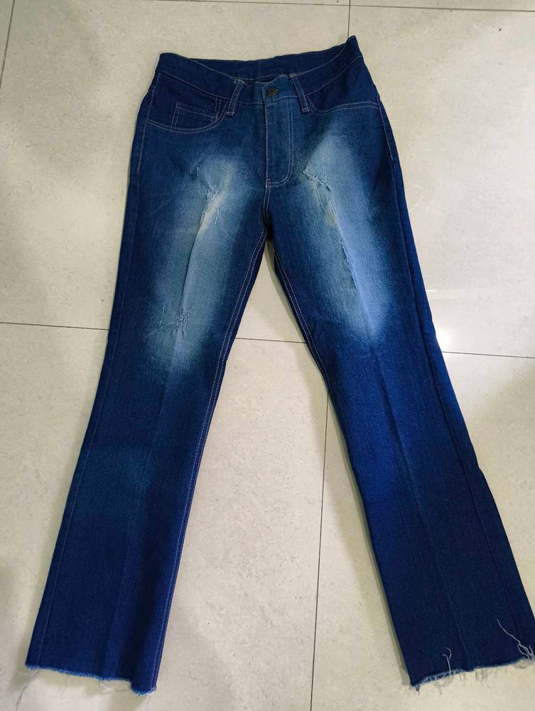 Distressed Denim Jeans