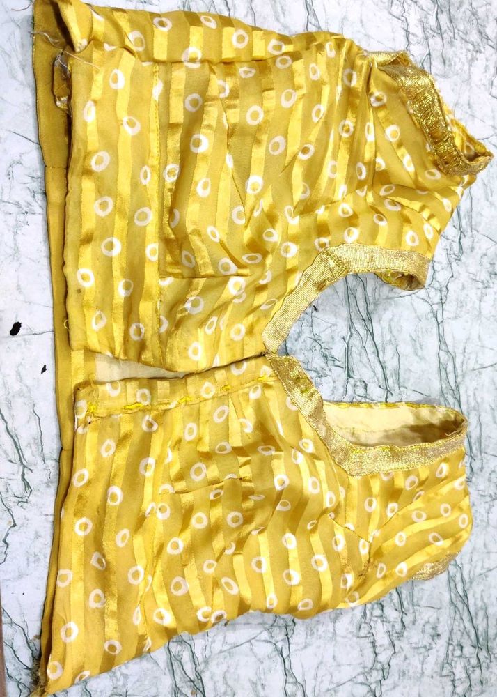 Yellow Readymade Blouse