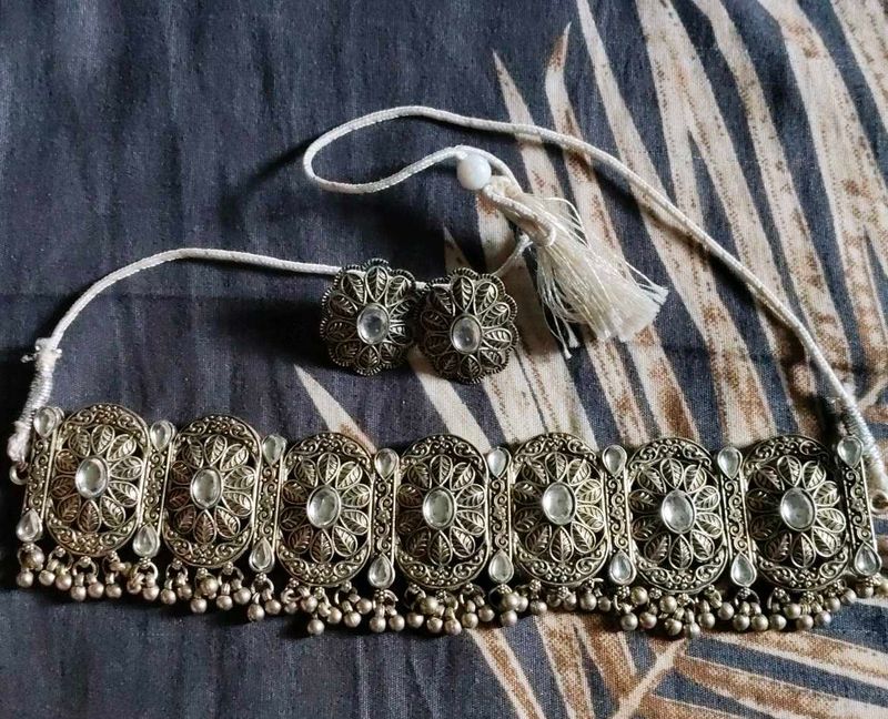 Ornate Floral Stud Earrings
