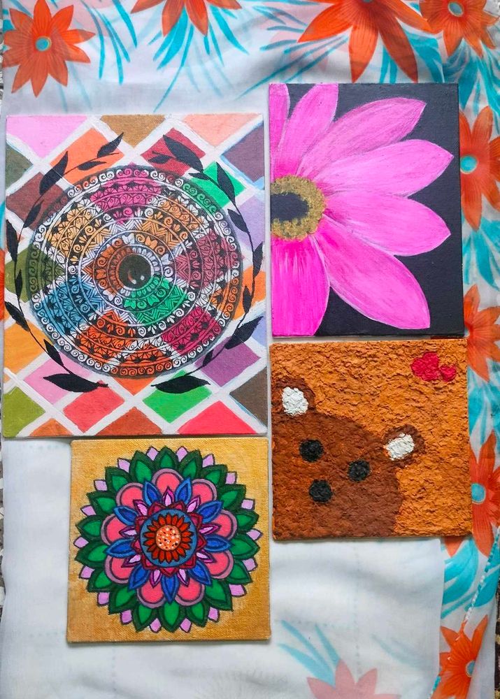 Handmade Canvas Art (Set of 4)