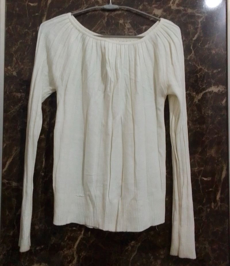 White Winter Top