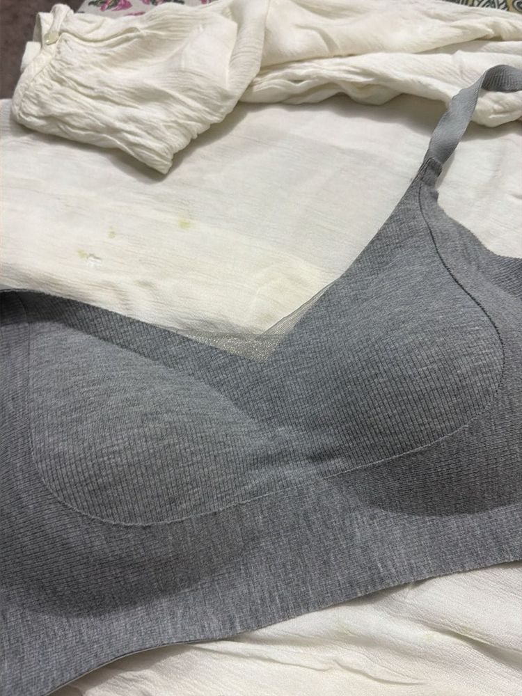 Comfortable Grey Bra