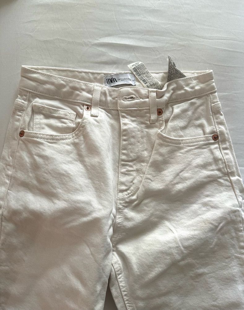 ZARA White Jeans