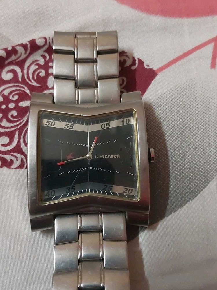 Fastrack Silver Analog Watch