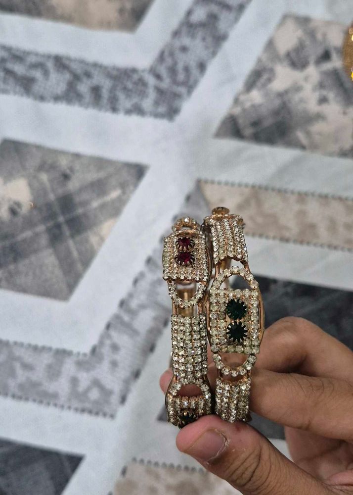 Stunning CZ Studded Bangles