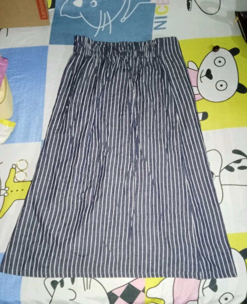 Striped Maxi Skirt Can Fit From 26- 28 Size