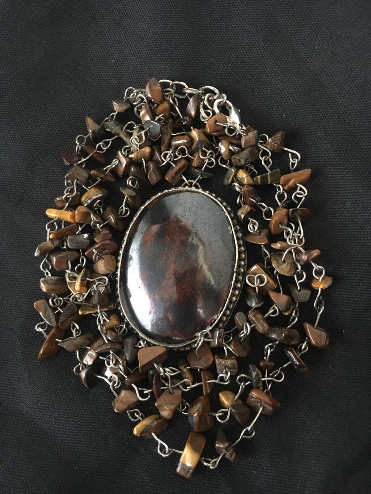 Tiger's Eye Chip Necklace