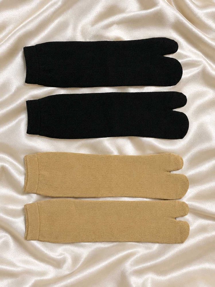 Tabi Socks - Black &amp; Nude Set