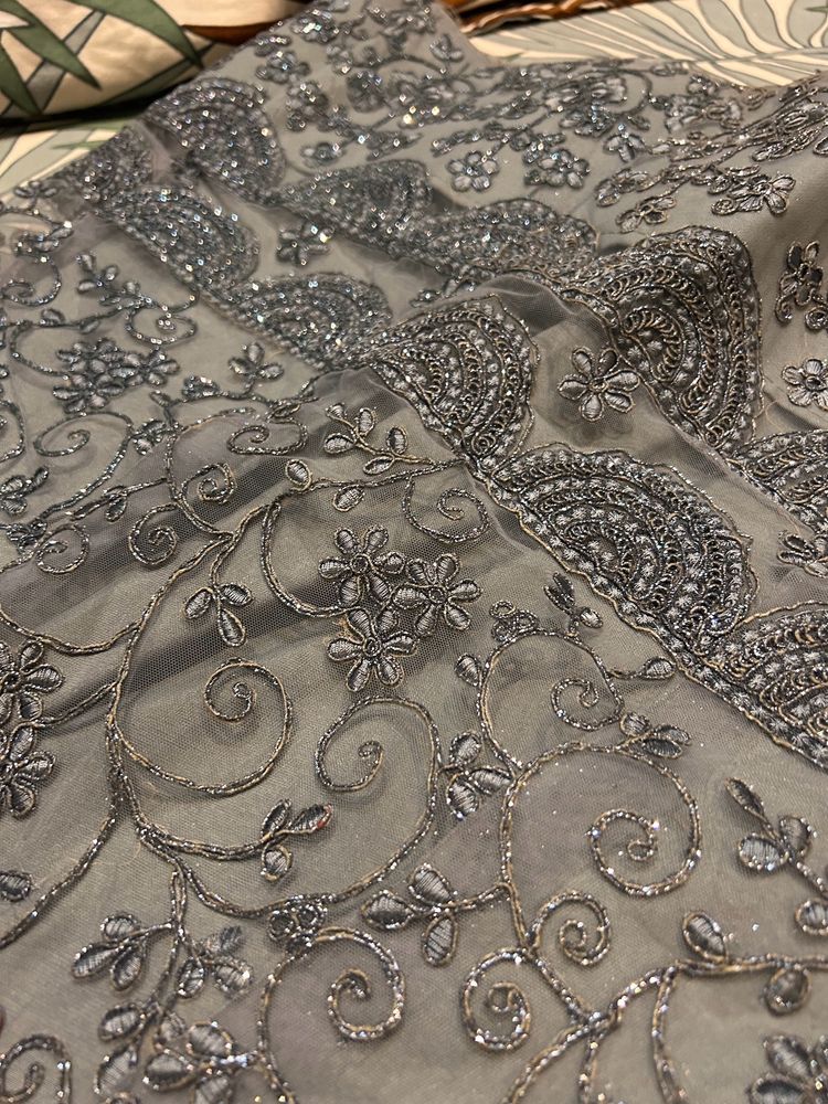 Partwear Grey Lehnga