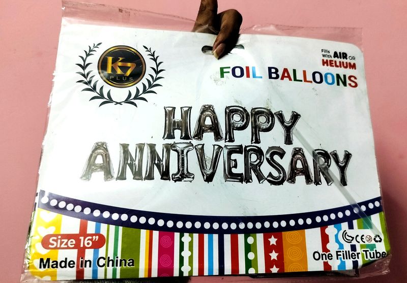 Happy Anniversary Foil Balloons