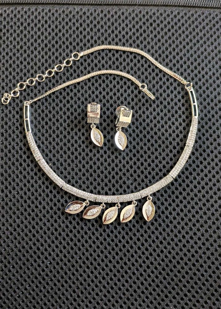 Sparkling Cubic Zirconia Choker Necklace