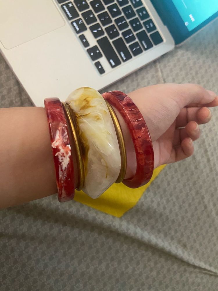 5 set resin bangles