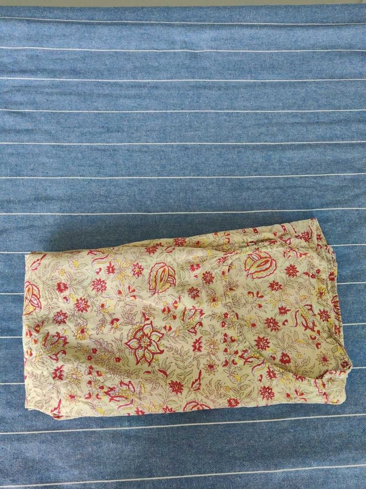Floral Print Cotton Dress Material