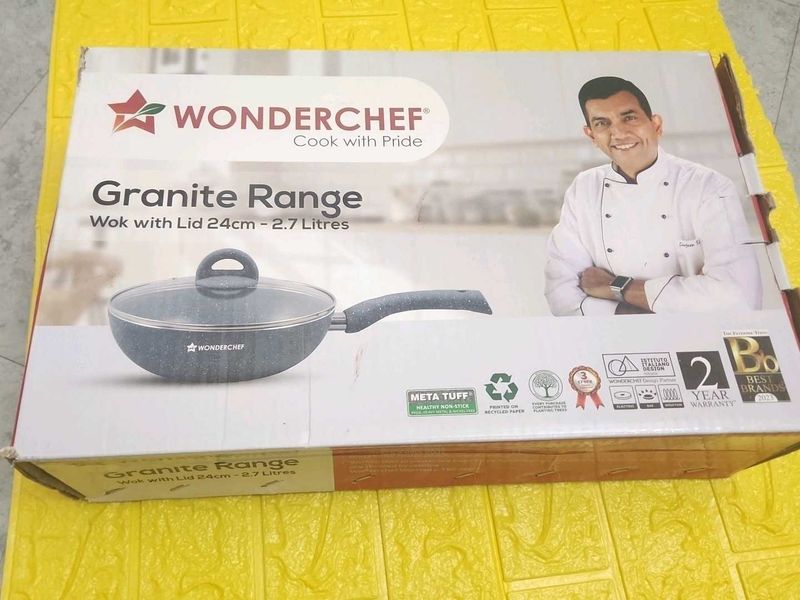 Wonderchef Granite Wok 24cm - New in Box!
