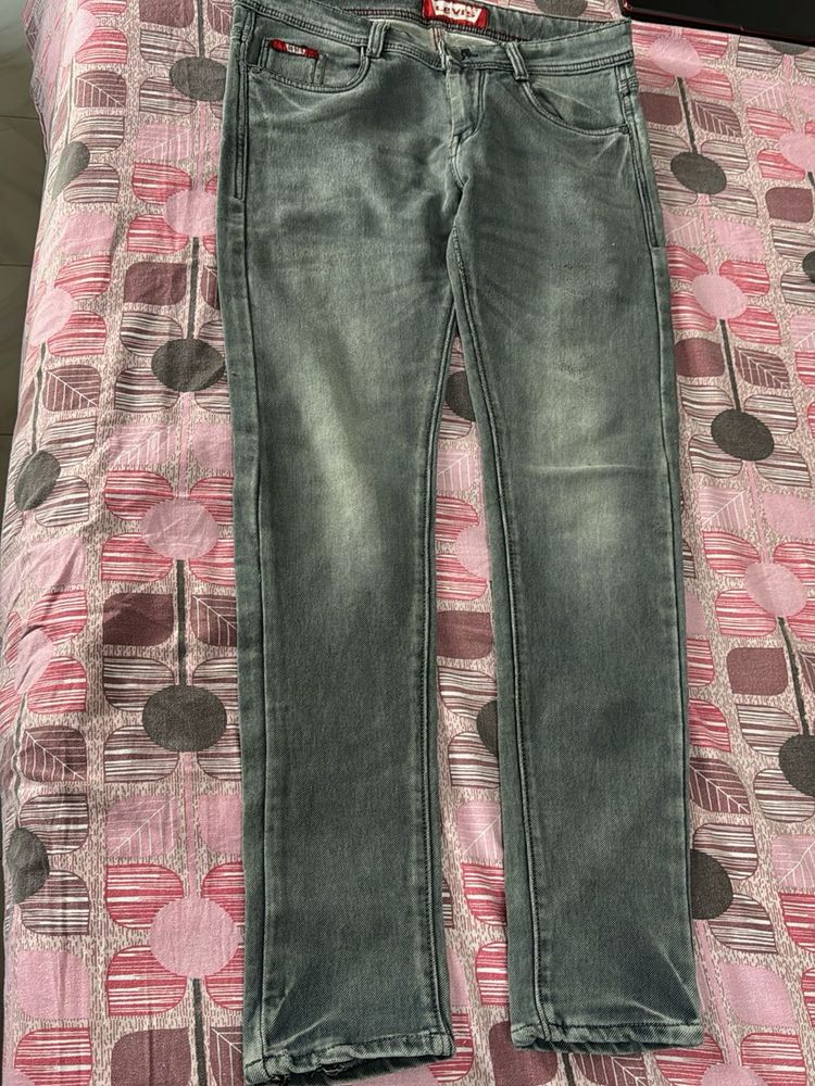 Stylish Grey Denim Jeans