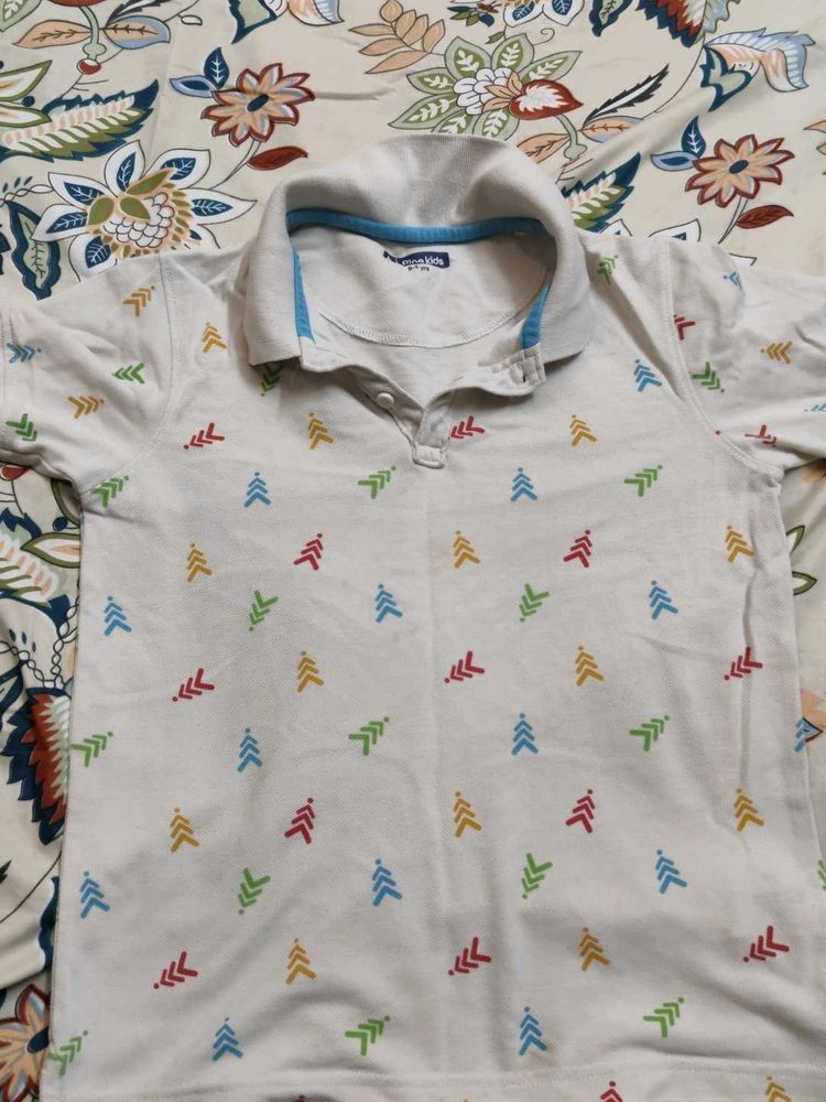 Cute Printed Polo T-Shirt