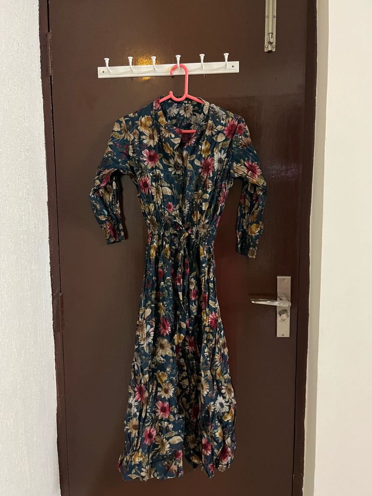 Floral Print Midi Dress