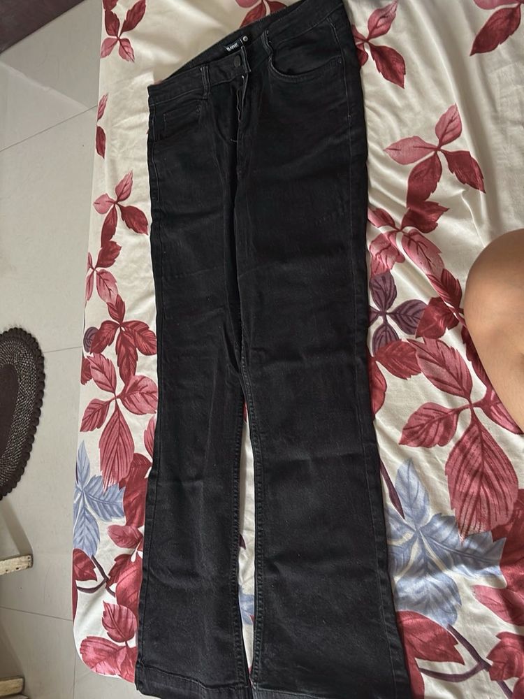 Black Flared Jeans