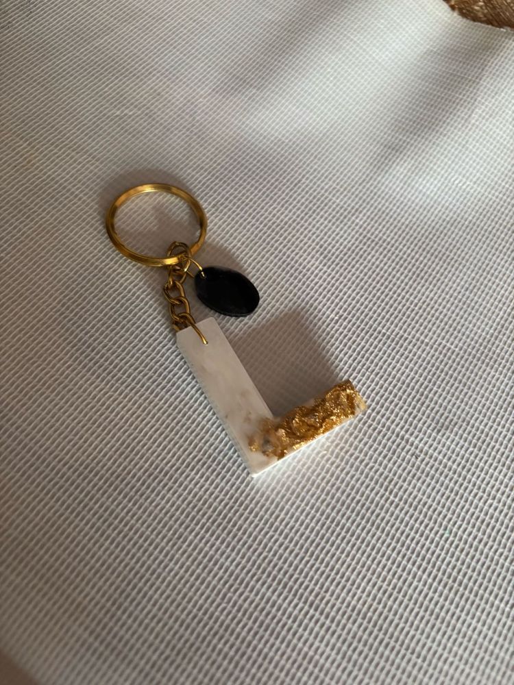 Initial 'L' Keychain