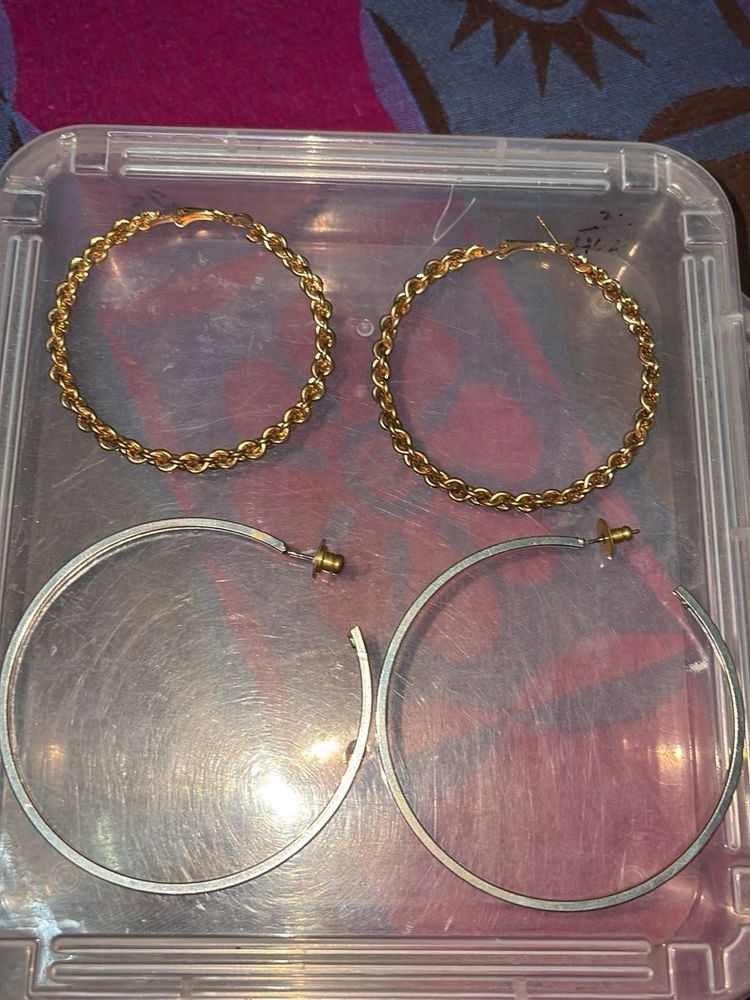 DUO HOOP EARRINGS