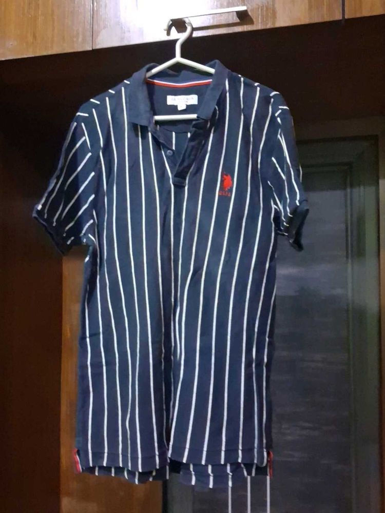 Men's Striped Polo T-Shirt