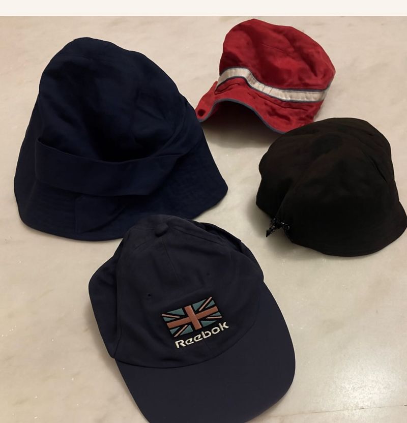 Set Of 4🟢 Branded Caps &amp; Hats Bundle