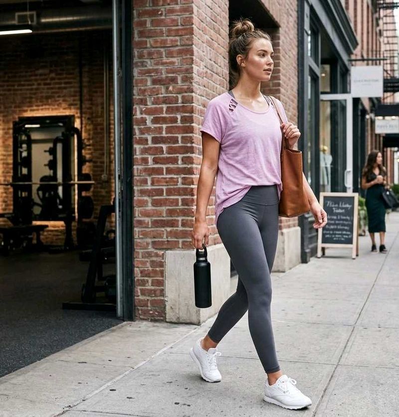 Chic Pink T-Shirt with Lattice Detail