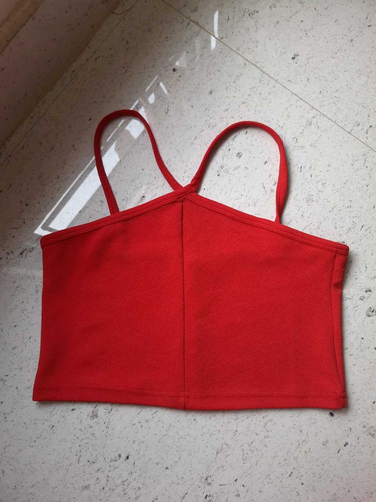 Red Crop Top For Women