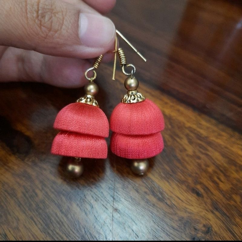 New Pothys Silk Thread Earrings