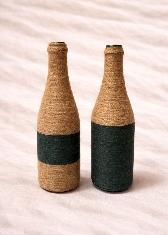 Rustic Decorative Bottles (Set of 2)