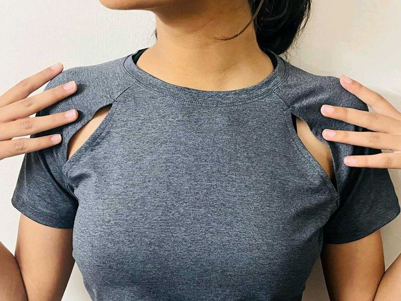 Charcoal Dry Fit T Shirt