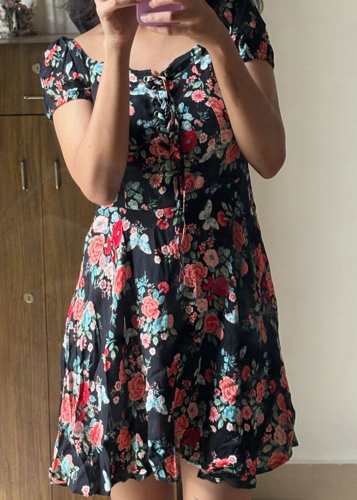 Black Floral Dress