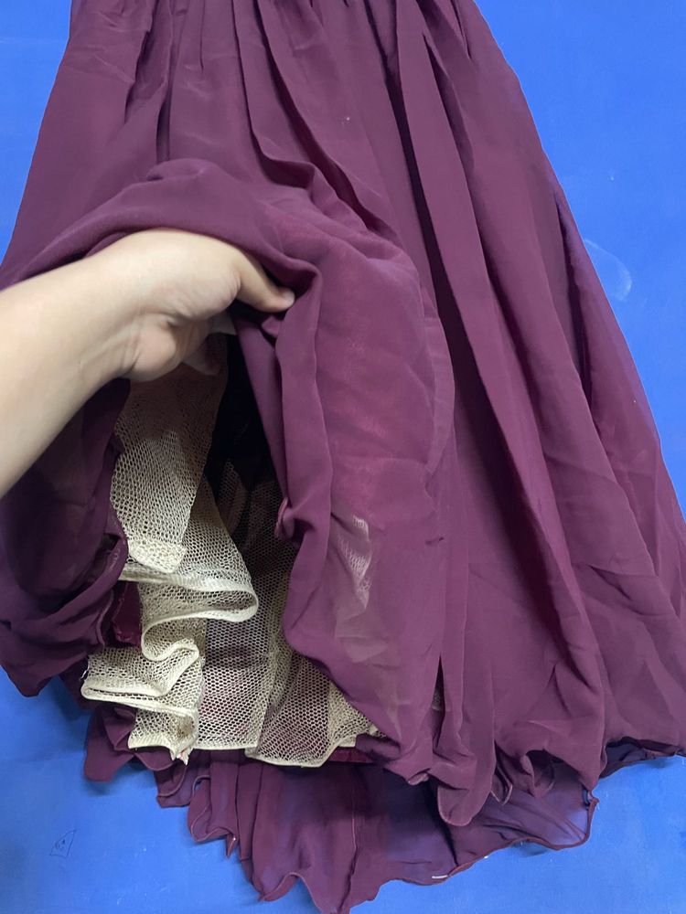 Beautiful Purple long skirt