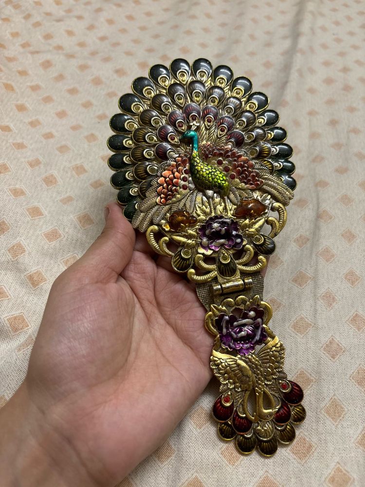 Exquisite Peacock Design mirror stand