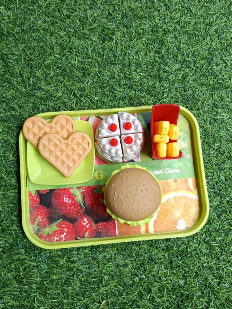 Play Food Burger and Waffle Set