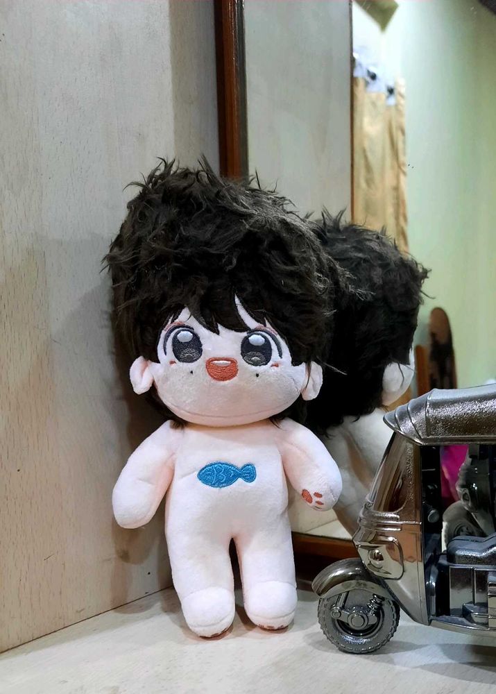Cute Plush Doll with Fish Design