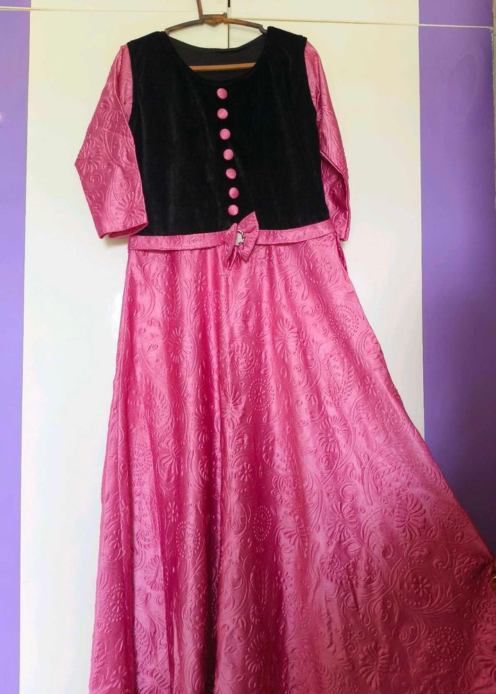 Pink &amp; Black Party Dress