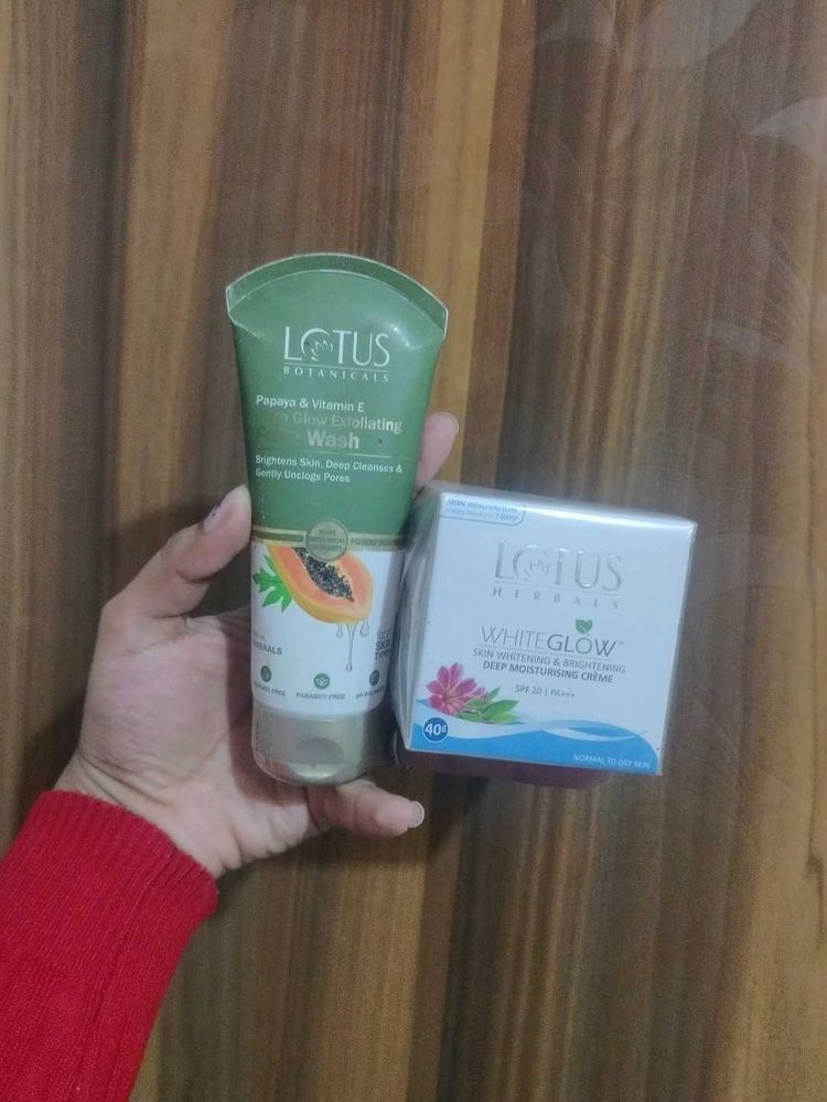 Lotus Herbals Face Wash &amp; Moisturizer