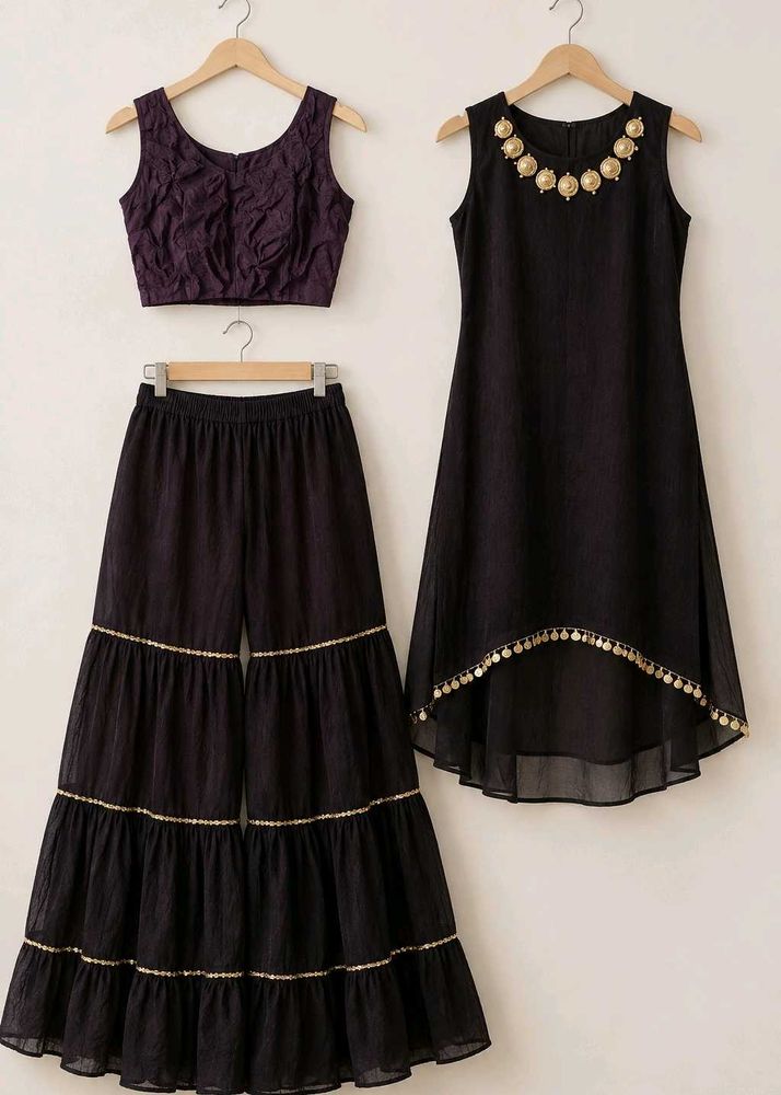 Elegant  Kurta Set with Sharara