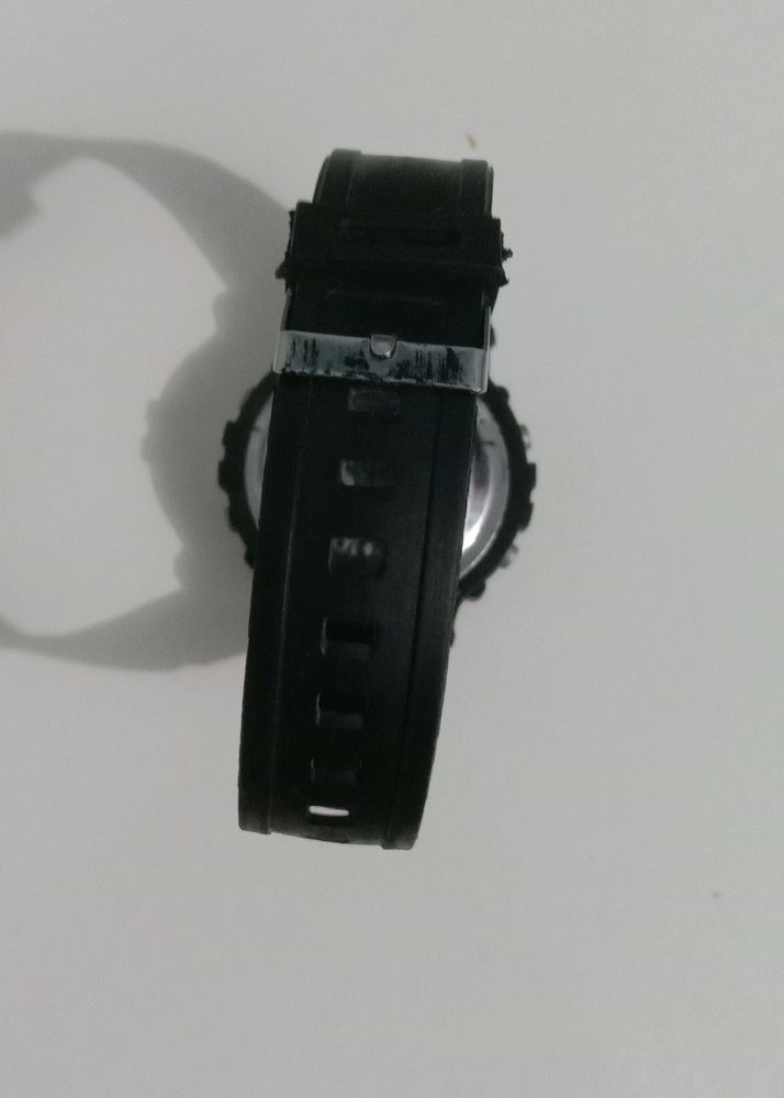 Boys Watch Green Lignt Alarm