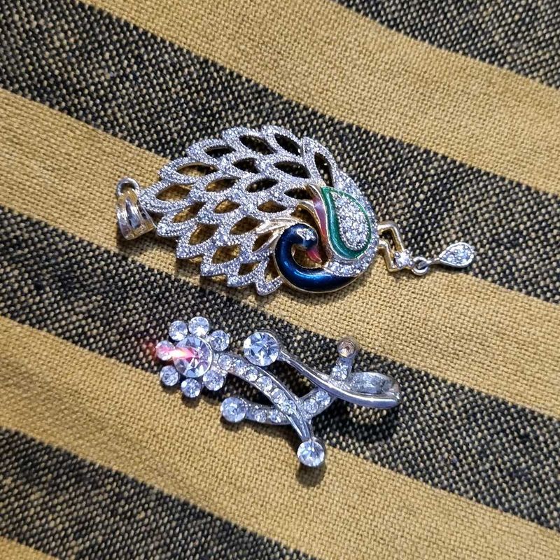 Elegant Peacock &amp; Flower Locket