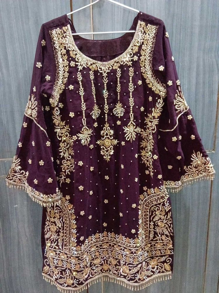 Heavy Embroidered Kurta garara set