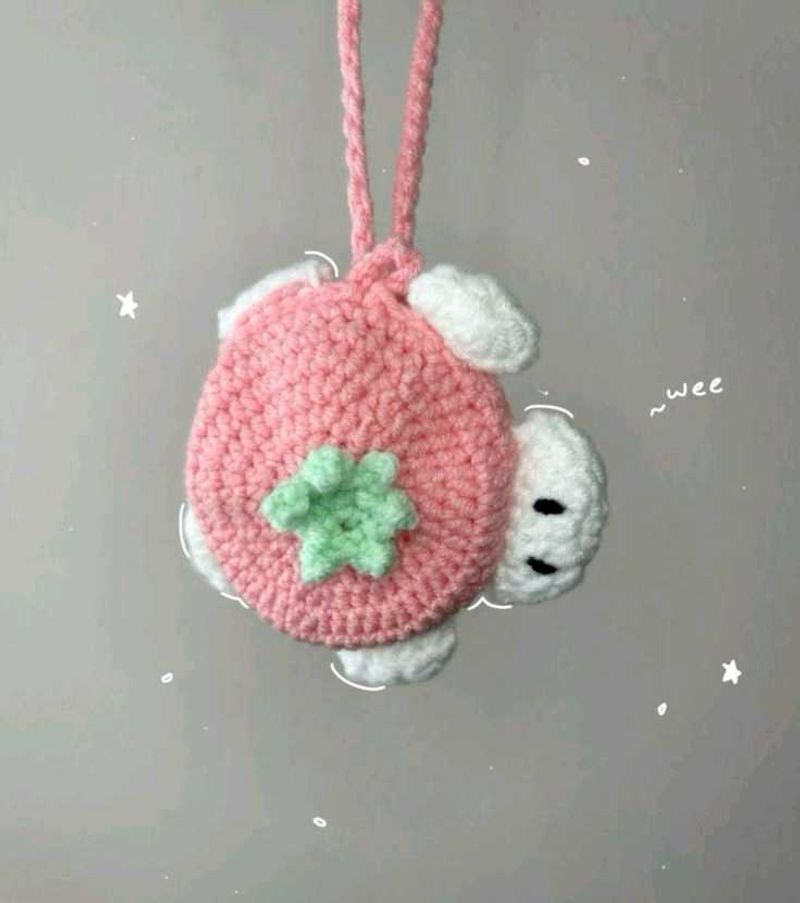 Cute Crochet turtle earpod case Charm