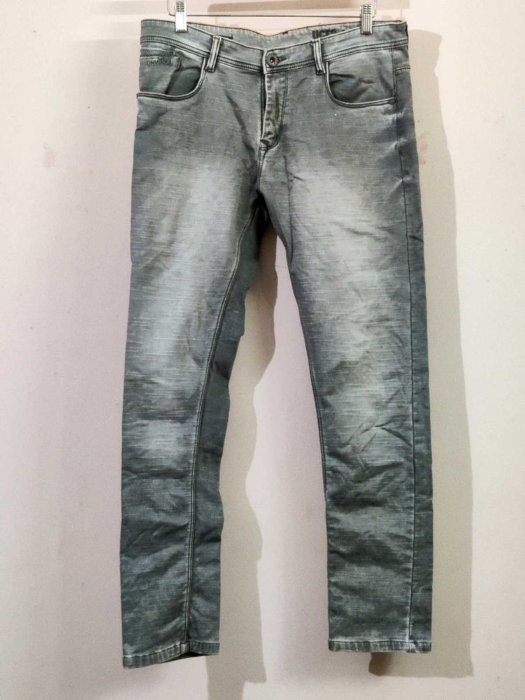 Men's denim light green jeans pant